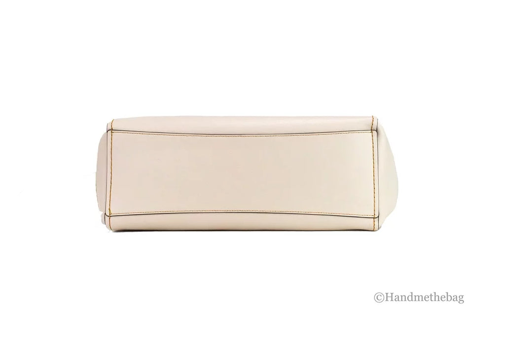 Tote Coach (58660) Pebbled Purse Derby Leather Bag Chalk Handbag Shoulder