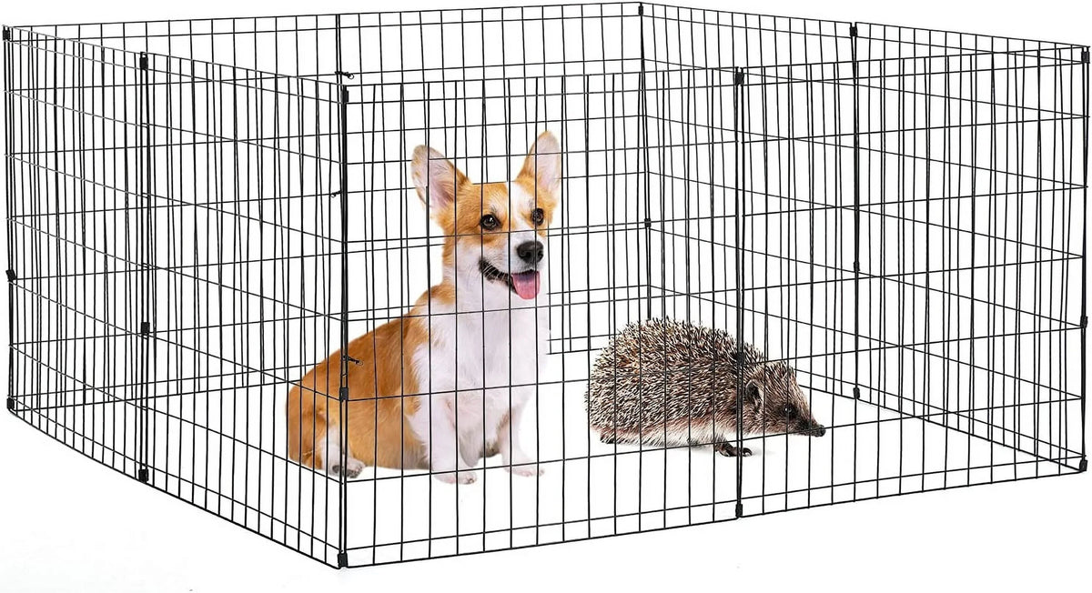 Rabbit) Exercise for Cat, Portable (Dog, Pet Black, Bestpet Cage Metal Kennel Fence, Dog Crate Pen Inches Wire 24 Small Playpen