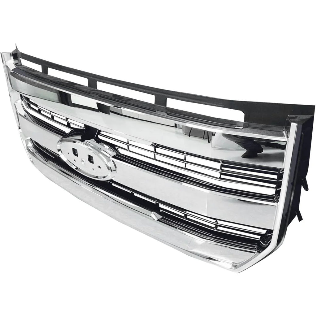 Chrome Front Radiator Bumper W/o For 15-17 FL348200PBS camera F-150 Grille