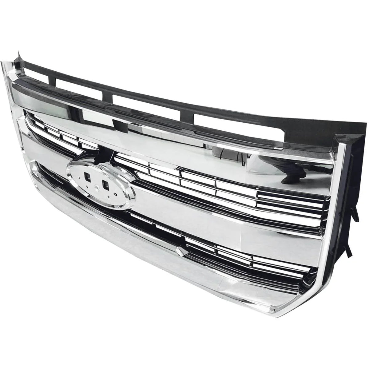 Chrome Front Radiator Bumper W/o For 15-17 FL348200PBS camera F-150 Grille