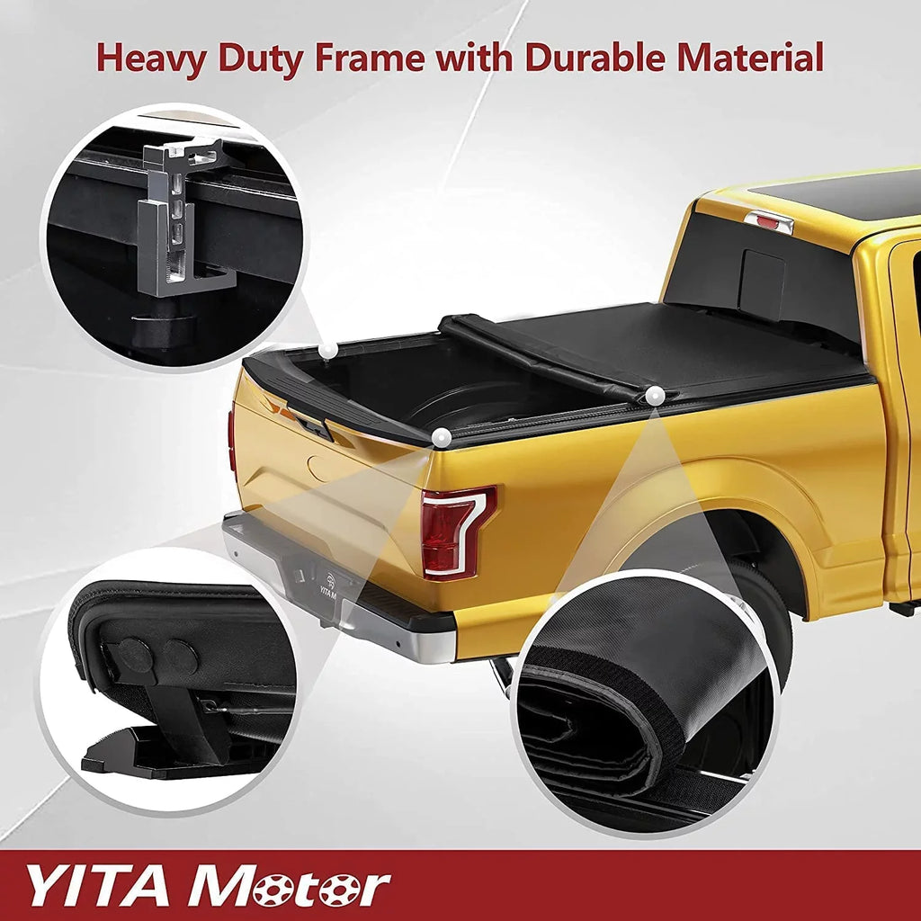 Colorado/GMC Cover Soft 6.2 Roll Up Ledkingdomus Truck Chevy for Bed Canyon ft 2015-2022 Bed Tonneau
