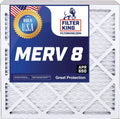 Actual Filter 16x25x2 24.5 USA 1.75" Air Pleated 15.5 Size: Furnace x A/C IN | HVAC | | Filters MERV 5-PACK King | Filter 8 x MADE