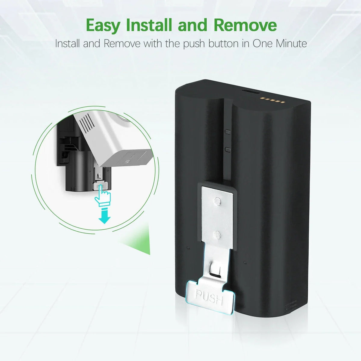 6040mAh Replacement Spotlight Stick Doorbell Battery Rechargeable with Camera, 5-Pack Doorbell 2/3/3 Backup Compatible Cam, for Ring 3.65V Batteries Plus/4, Doorbell Video Up Ring EBL Cam,