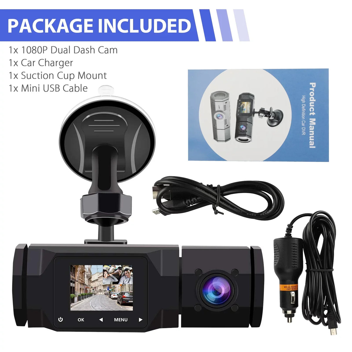 Taxi Camera Recorder Mode Recording, with Dashcam, Front Dash Loop Driving 1080P Car, Vision Parking Cam, for FHD IR Dual Interior G-Sensor, Dash Night TSV Dual