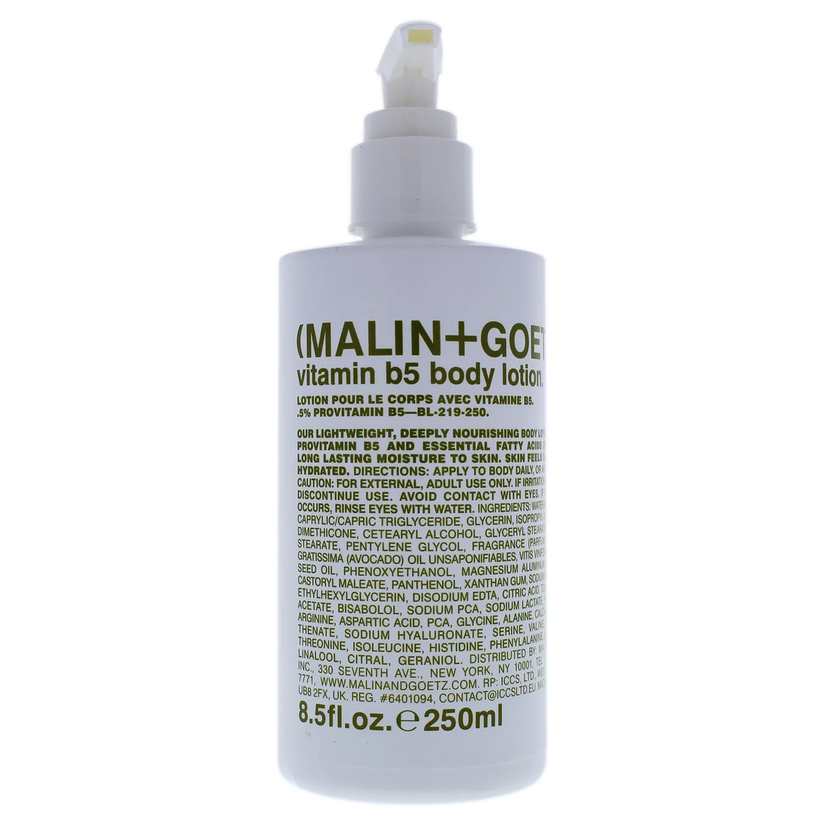 Malin Lotion 8.5 Vitamin B5 + Body Lotion, Body Goetz oz