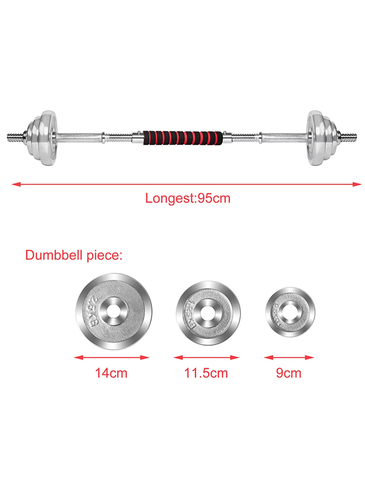 Training 4 Barbell Dumbbell Barbell Ergonomic Modes with Dumbbells for Workout with Dumbbell FANNYC 60lbs Weightlifting Weights Strength Dumbbells Set Rubber Handles Adjustable