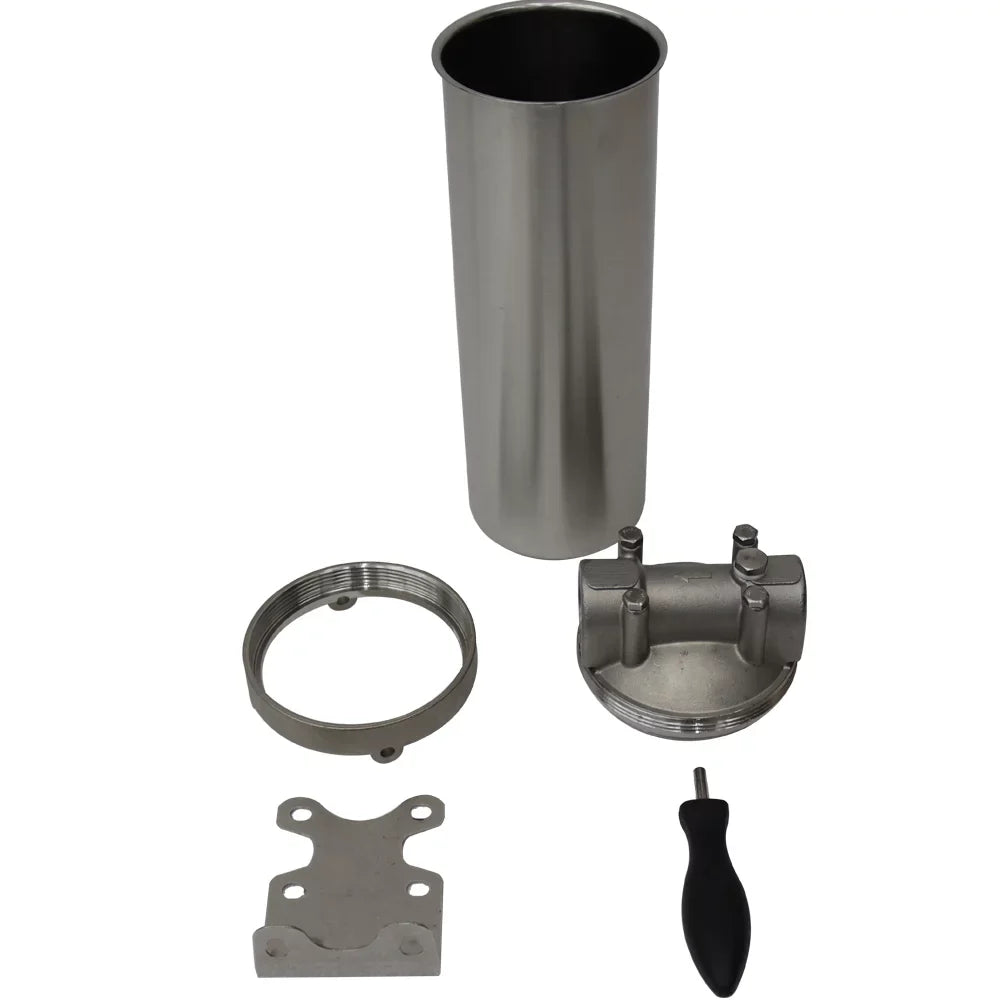 PreAsion Housing Filter for Pressure Bracket with Water 1"NPT 10"L Cartridges Heavy-duty