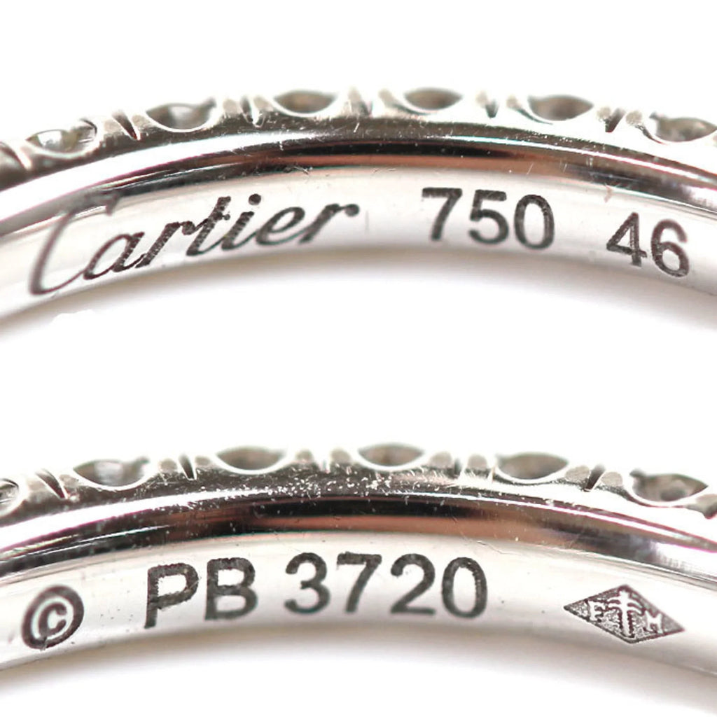 B4077946 K18WG Full Size Cartier Gold 46 (Good) Ring 1.6g 6 Etincelle Pre-Owned Eternity Women's CARTIER de White
