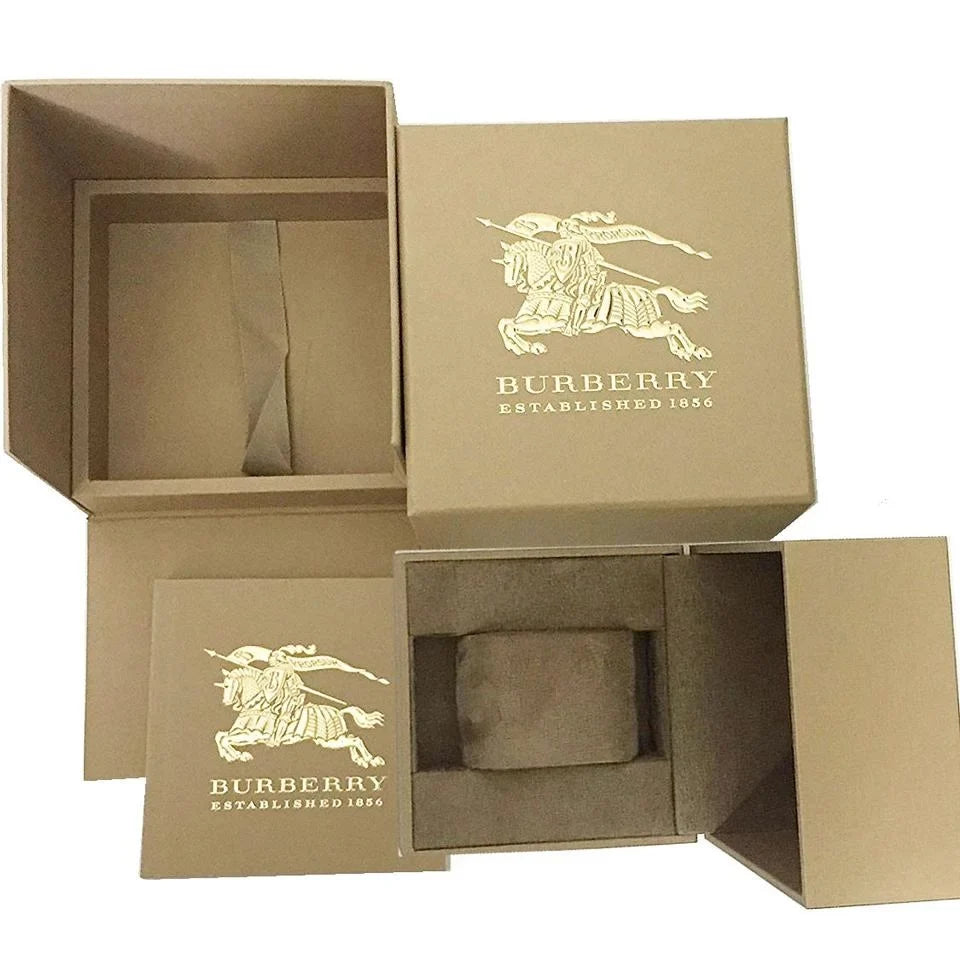 34mm Quartz Women's Analog Burberry BU9132 Leather Double Watch