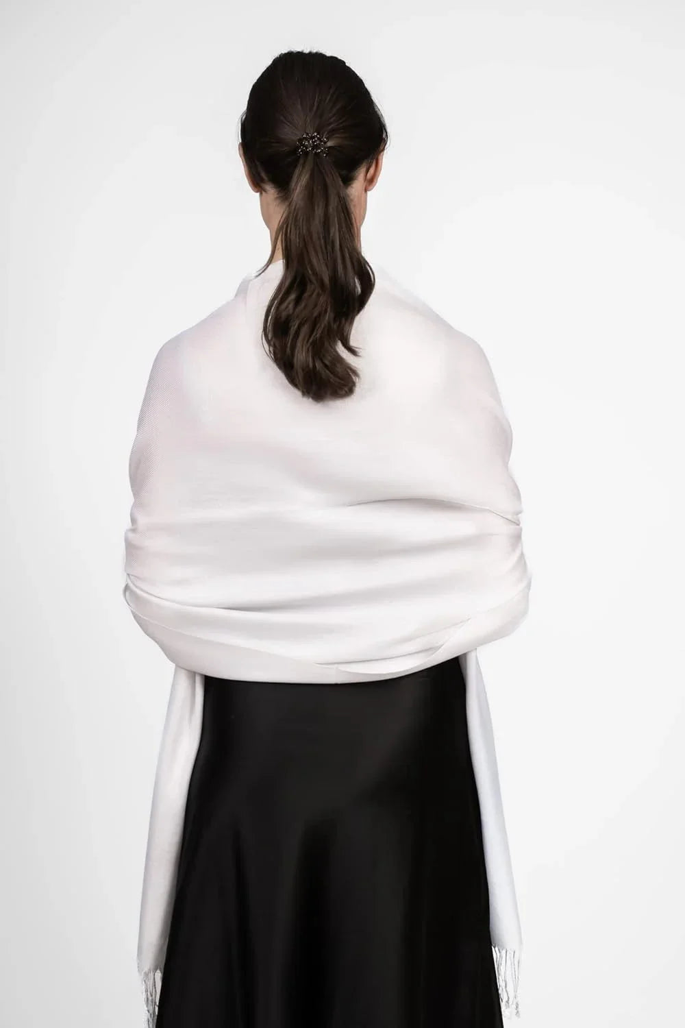 Solid Achillea Soft in Wrap Shawl Silky Colors Pashmina Large Scarf