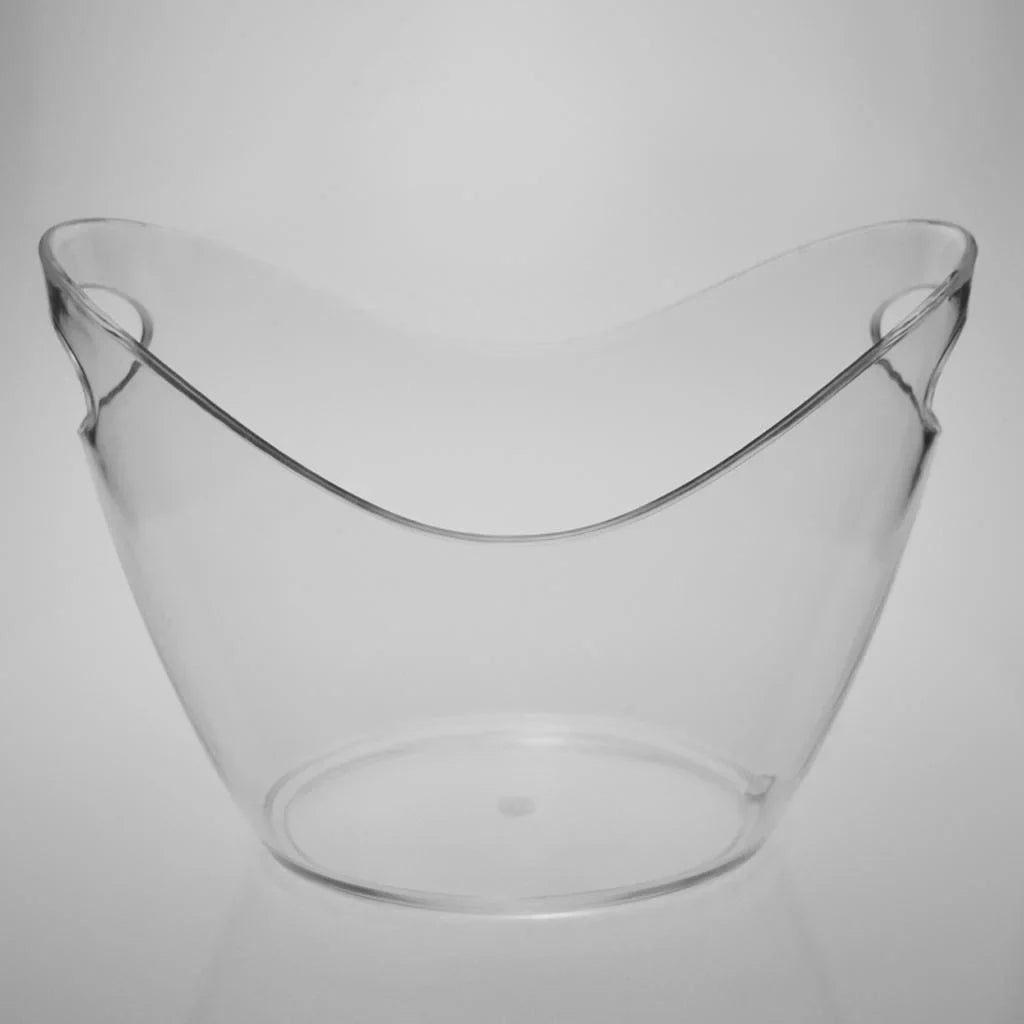 Bucket Bucket Chiller Tubs for Bucket Cocktail Clear Parties Bar Beverage L) Drinking for for Beer for Acrylic Ice Cooling or Champagne (4