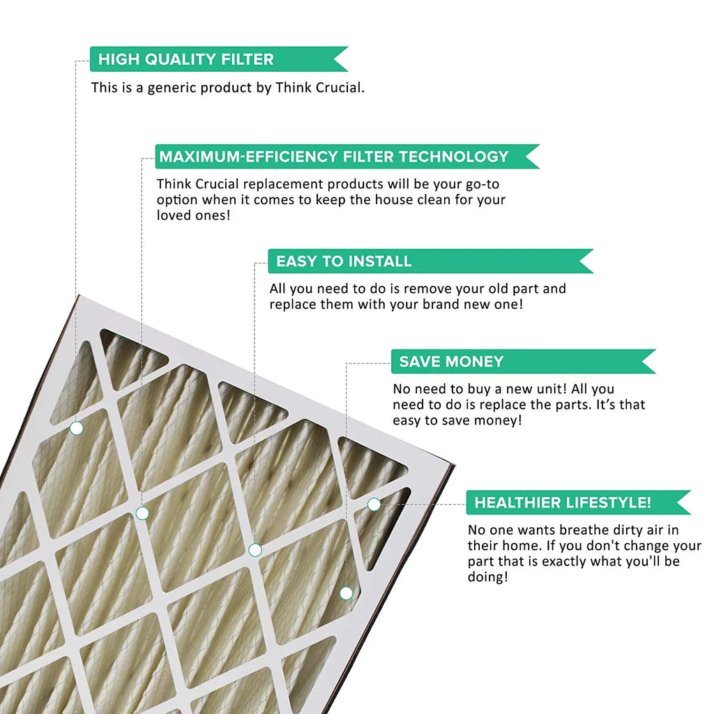 Filter,MERV Air 255649-102 Trion 8,20x25x5",3PK Cleaner