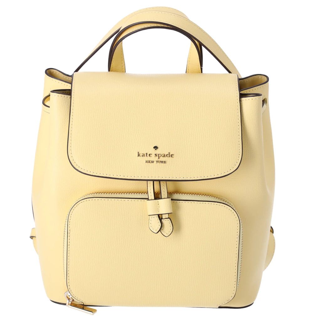 Backpack Flap Kate Butter Medium Leather Kristi Grain Spade Yellow Refined