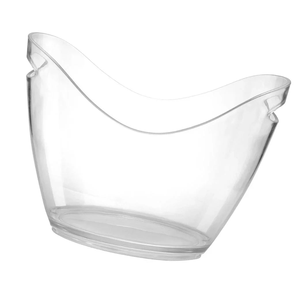 Bucket Bucket Chiller Tubs for Bucket Cocktail Clear Parties Bar Beverage L) Drinking for for Beer for Acrylic Ice Cooling or Champagne (4