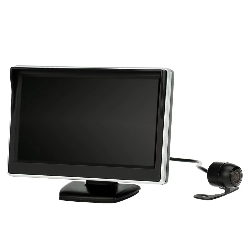 Parking - System with Safe Assistance TFT LCD View Camera Backup Inch Car for Monitor 5 Rear Display and Parking Reverse
