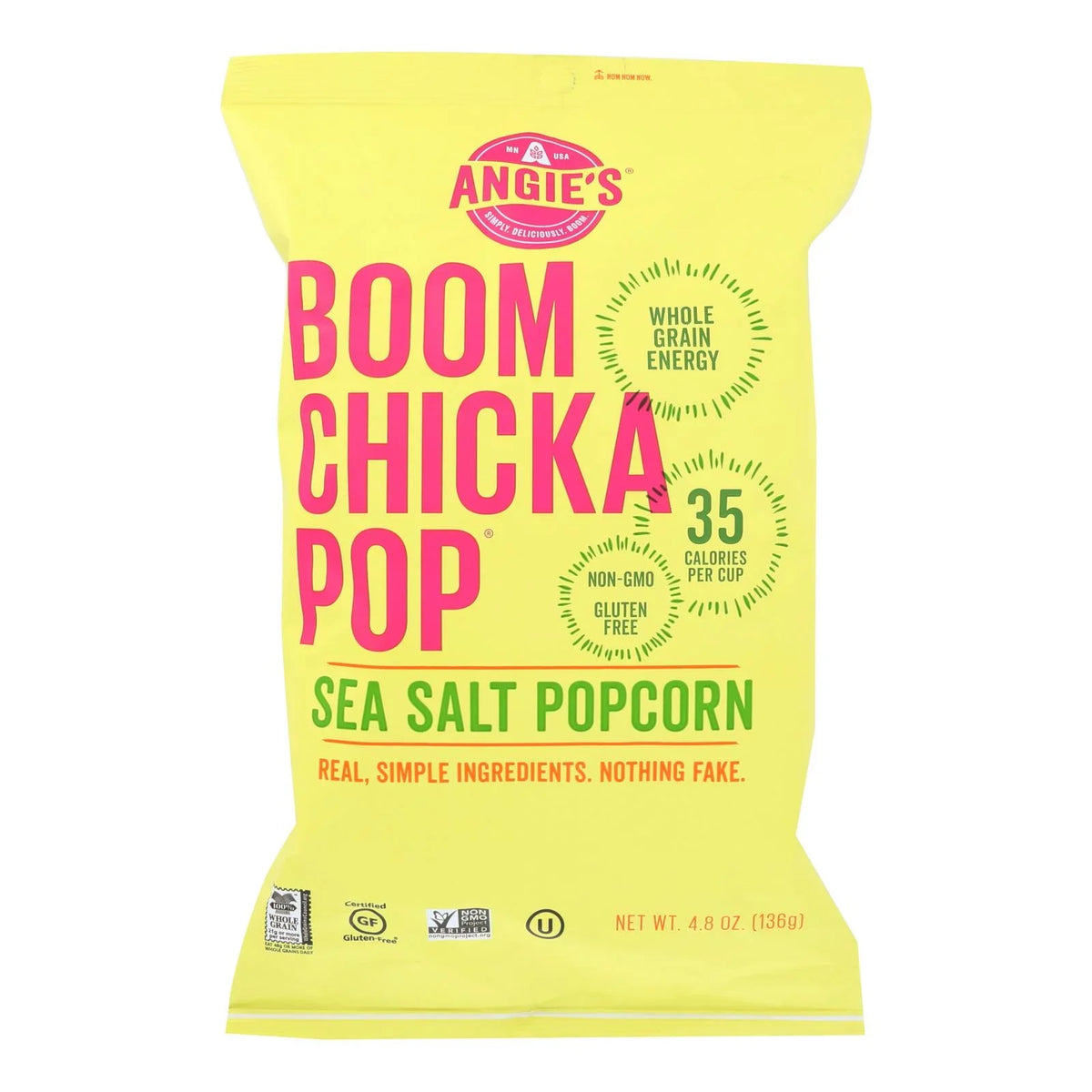 Chicka Angie's Pop Salt Case - - 12 Popcorn Sea Of Kettle 4.8 Corn Oz. Boom