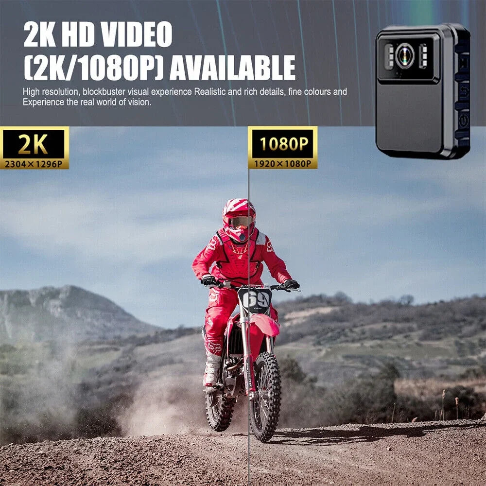 JLLOM Body Vision Night and with Police IR Camera Mini 1080P - DVR Video Audio Camcorder