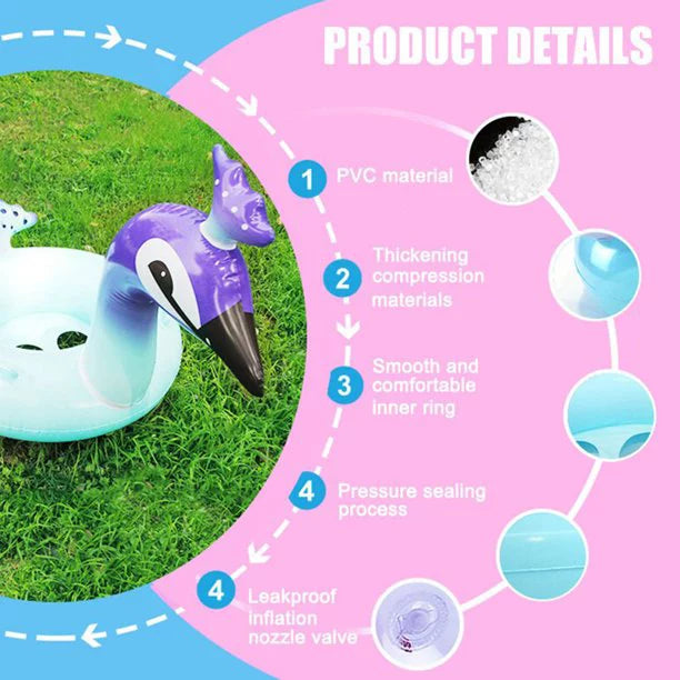 Game | Party Valves Summer Party 48 Kids Raft Swim Peacock Melia Pool Inch Inflatable Designed with for Toys Water Float Glitter Lounge Beach Decorative Fast