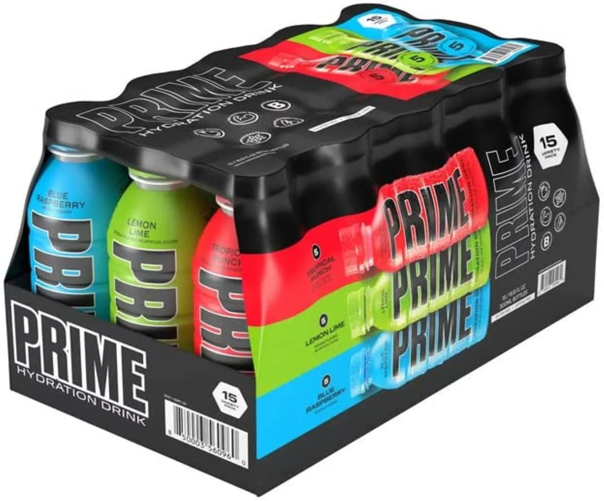 Bottles, Pack Drink Variety Quantity Hydration of 16.9oz 15 Prime