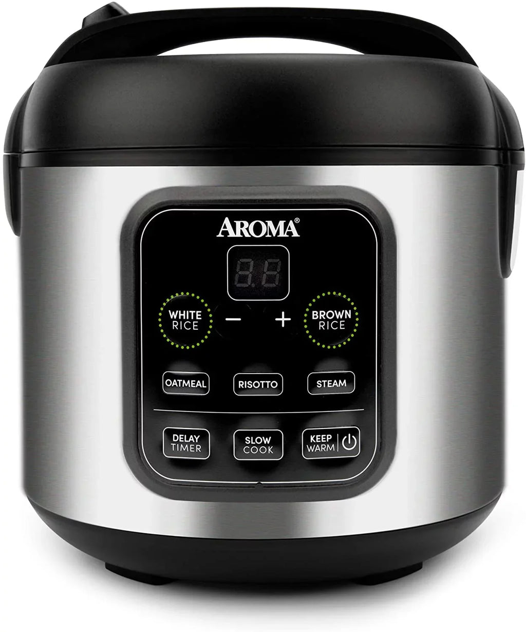 Steel Risotto, 2O2O model ARC-994SB 8-cup Grain Aroma Stainless Rice Oatmeal, Steam, Slow Cook, & Cooker Housewares cooked/4-cup uncooked/2Qt,