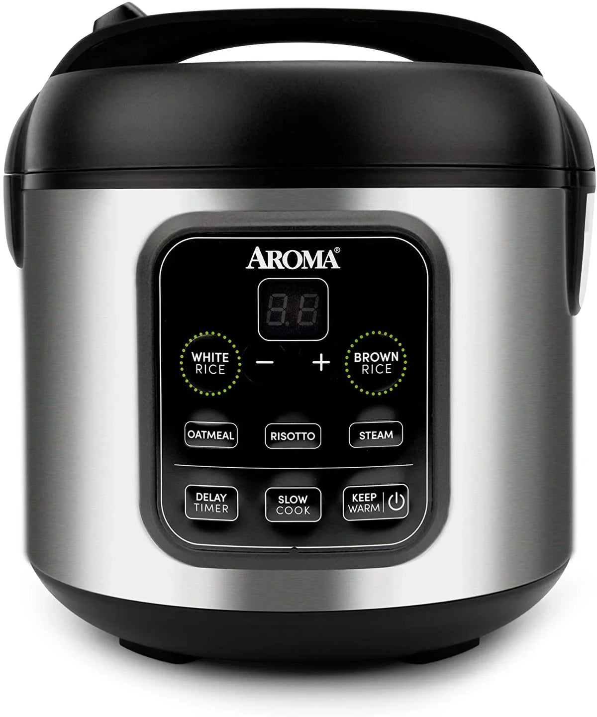 Steel Risotto, 2O2O model ARC-994SB 8-cup Grain Aroma Stainless Rice Oatmeal, Steam, Slow Cook, & Cooker Housewares cooked/4-cup uncooked/2Qt,