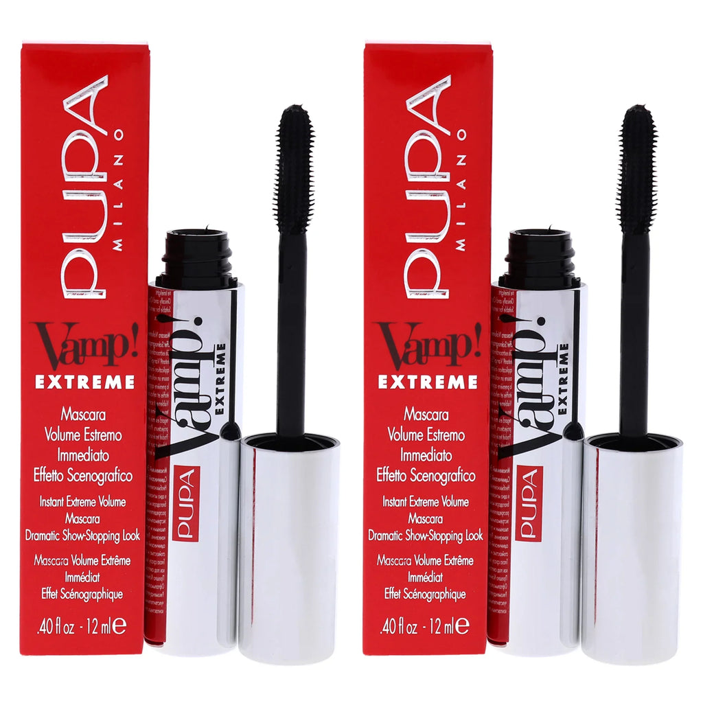 Extra of Pupa 2 Mascara Milano Pack oz Vamp! Mascara - 0.4 - 010 Extreme Black -