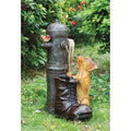 Hydrant Sculptural Fountain Toscano Design Pooch Fire