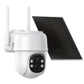 Color Digital Wireless 4X Security Outdoor Talk Motion Solar PTZ, 2K Spotlight, Night Two-Way WiFi, Camera Vision, TOPVISION PIR Zoom, Spotlight, Full View Detection, with 360°