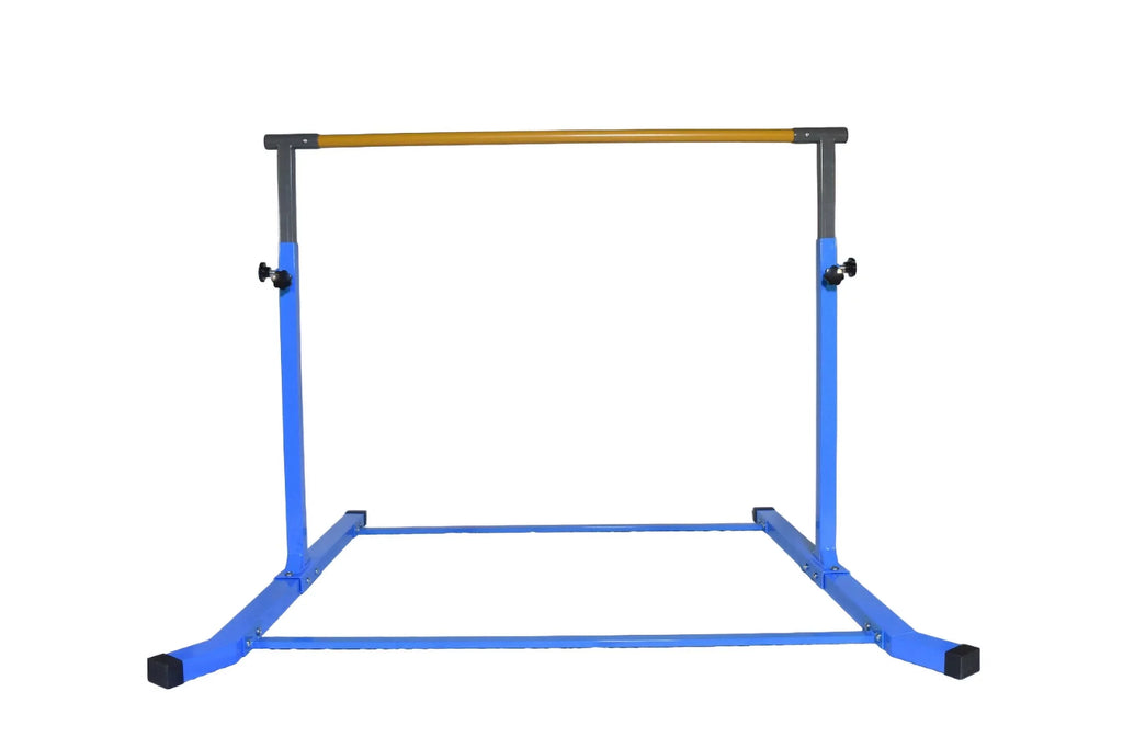 Gymnastic Height Kids, Training Adjustable Bar Practice Bar 5 FT Expandable Equipment Gymnastics Between to Star-TD for for Tumbling 5 3 Kip FT, Home Fitness Training (Blue) Horizontal