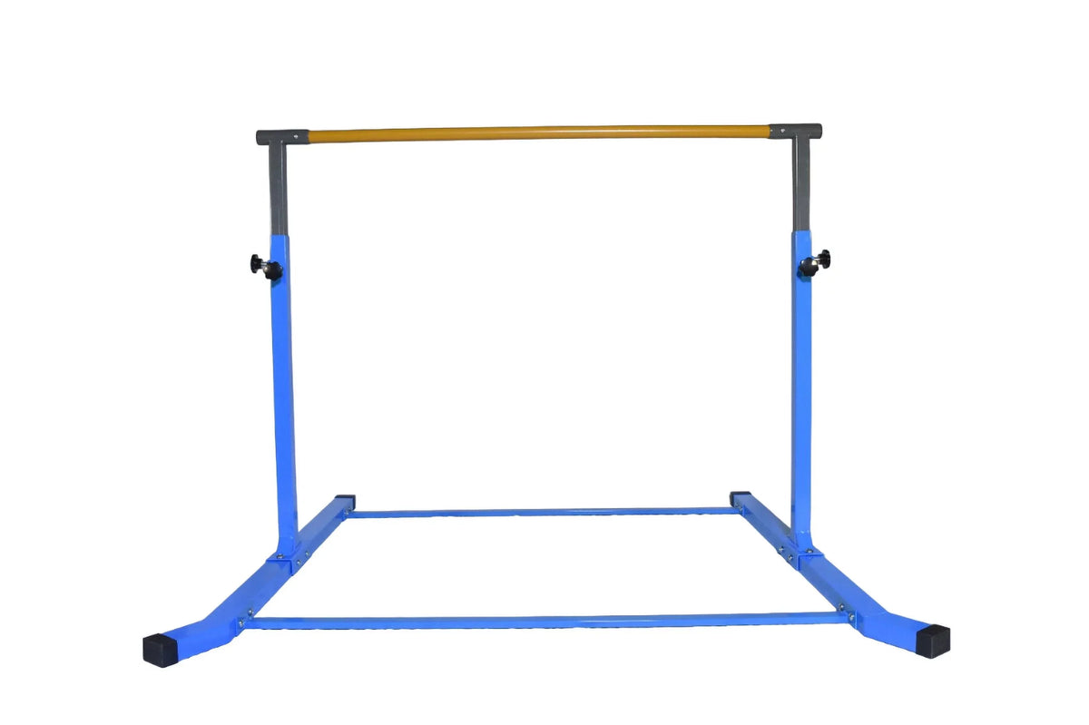 Gymnastic Height Kids, Training Adjustable Bar Practice Bar 5 FT Expandable Equipment Gymnastics Between to Star-TD for for Tumbling 5 3 Kip FT, Home Fitness Training (Blue) Horizontal