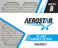 Aerostar Box USA MERV 24x30x1 8, Made Pleated Air in 6, of Filter, 24x30x1, the