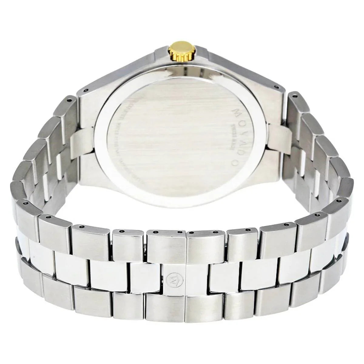 606910 Bezel Black Ladies Gold Tone Dial Quartz Edition Watch Steel Movado