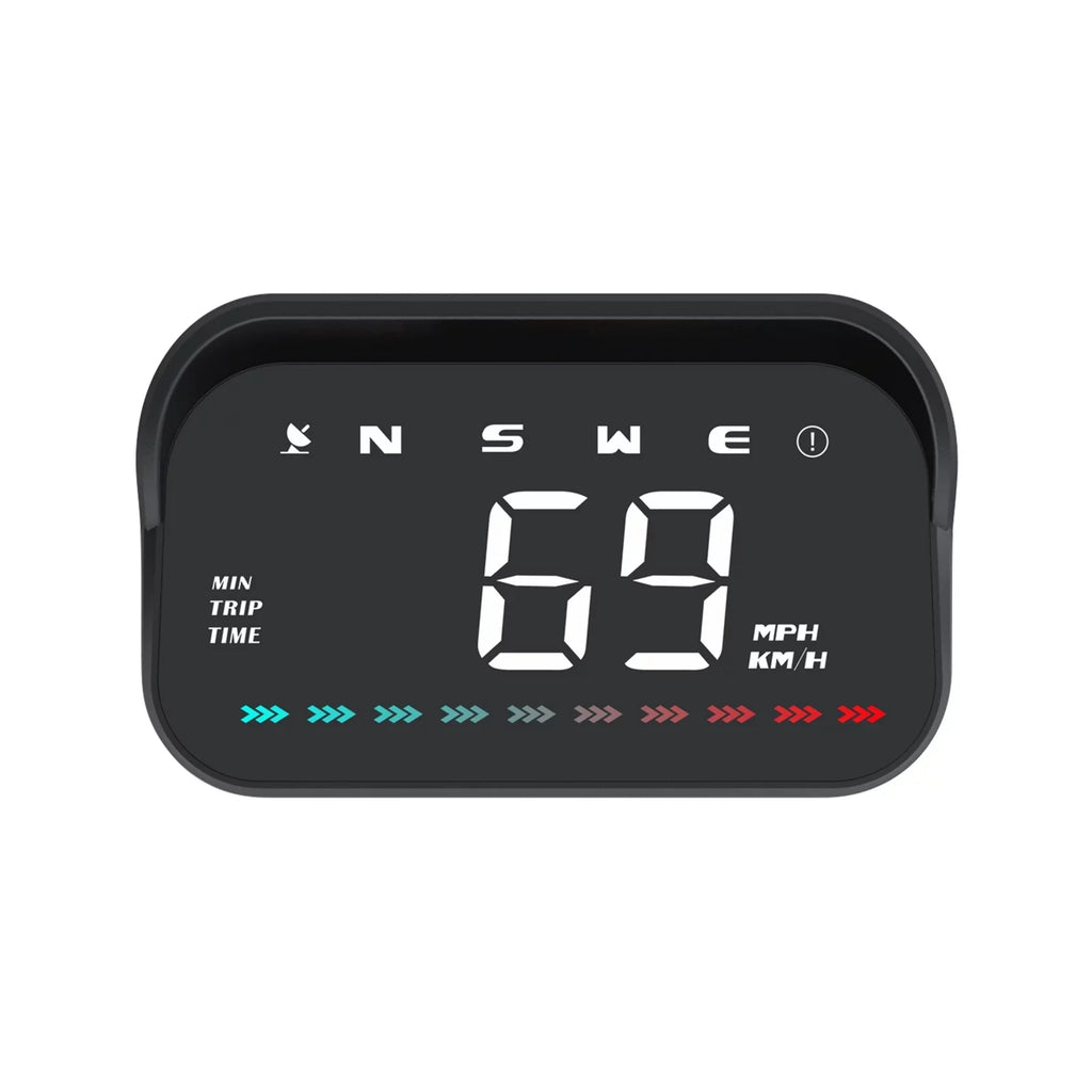 Distance, for Direction, Travel Display Heads-Up & Over-Speed Alert Digital Time, Speed Apexeon GPS Light, Car, Ambient Speedometer