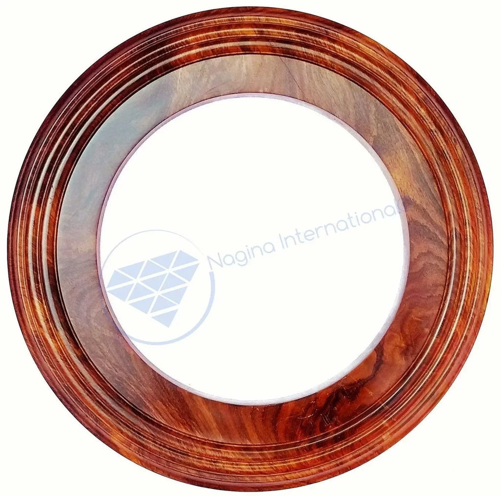 Solid Handcrafted Nagina Base Polished Wooden (12 Hardwood Inches) | International Frame