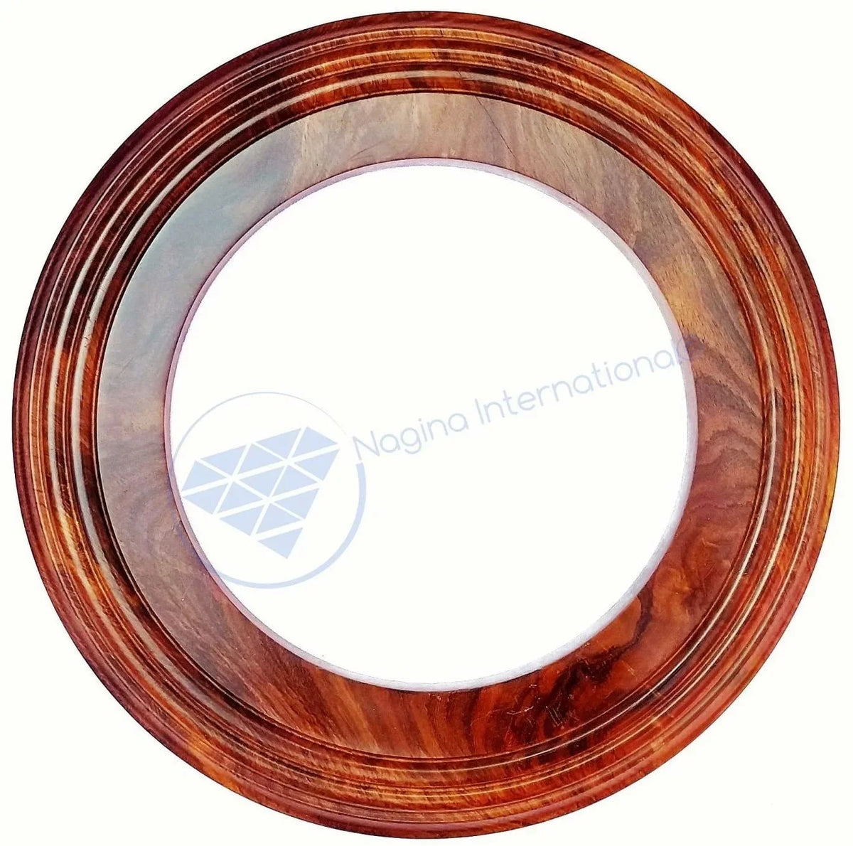 Solid Handcrafted Nagina Base Polished Wooden (12 Hardwood Inches) | International Frame