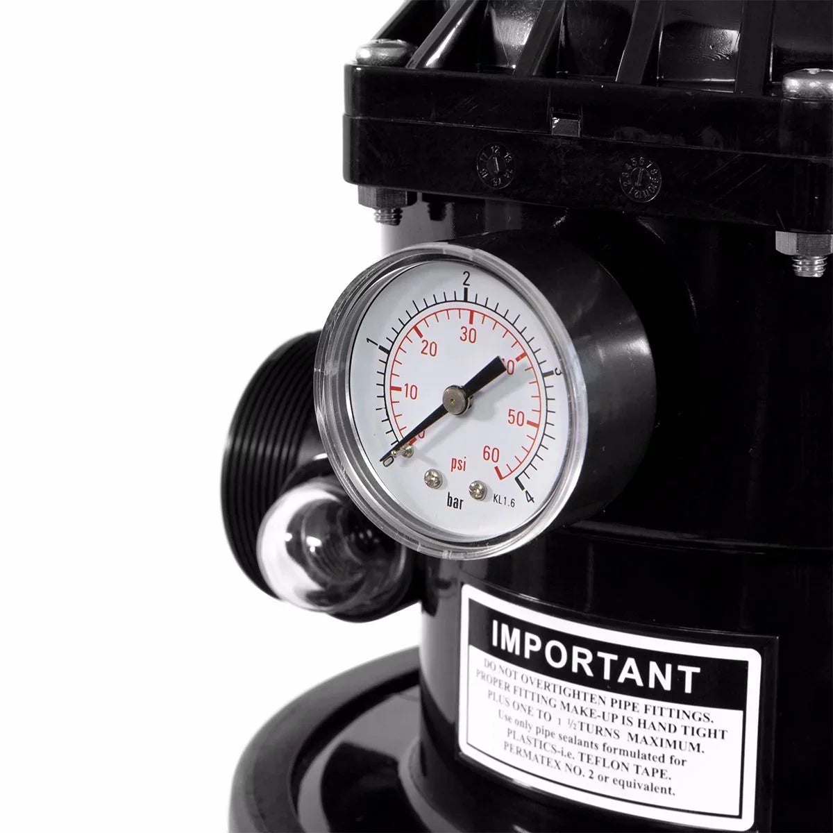 XtremepowerUS Gallons, Pressure 19", Sand degree 24,000 Water, 360 System of Gray valve Filter rotation