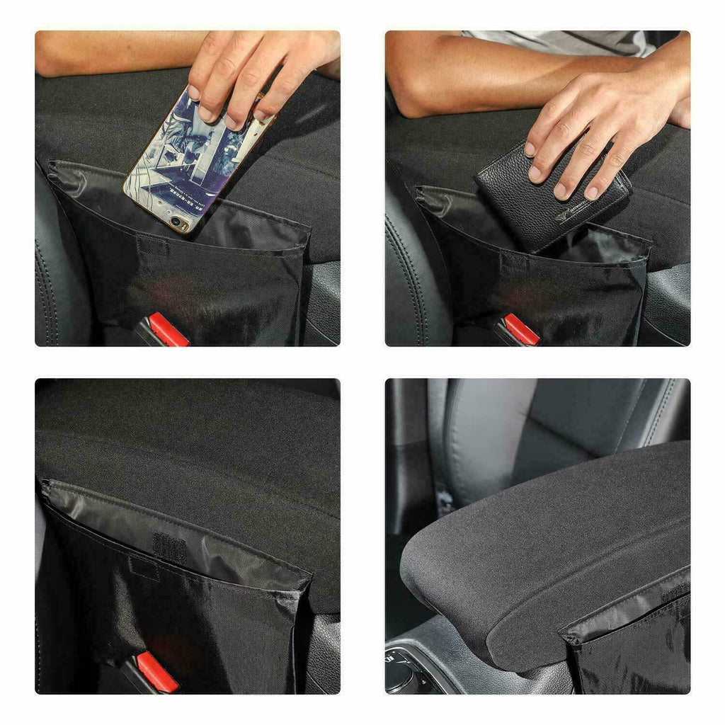 Armrest Cover Protector + Cover Black Console Teledu Pad