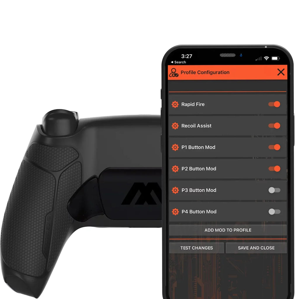 Controller Tactical Extreme FPS Compatible & Hair Custom Modded Buttons Recoil Anti & Interchangeable Controller ModdedZone + Thumbsticks Black Remap Triggers, PS5 with 2 Buttons PC