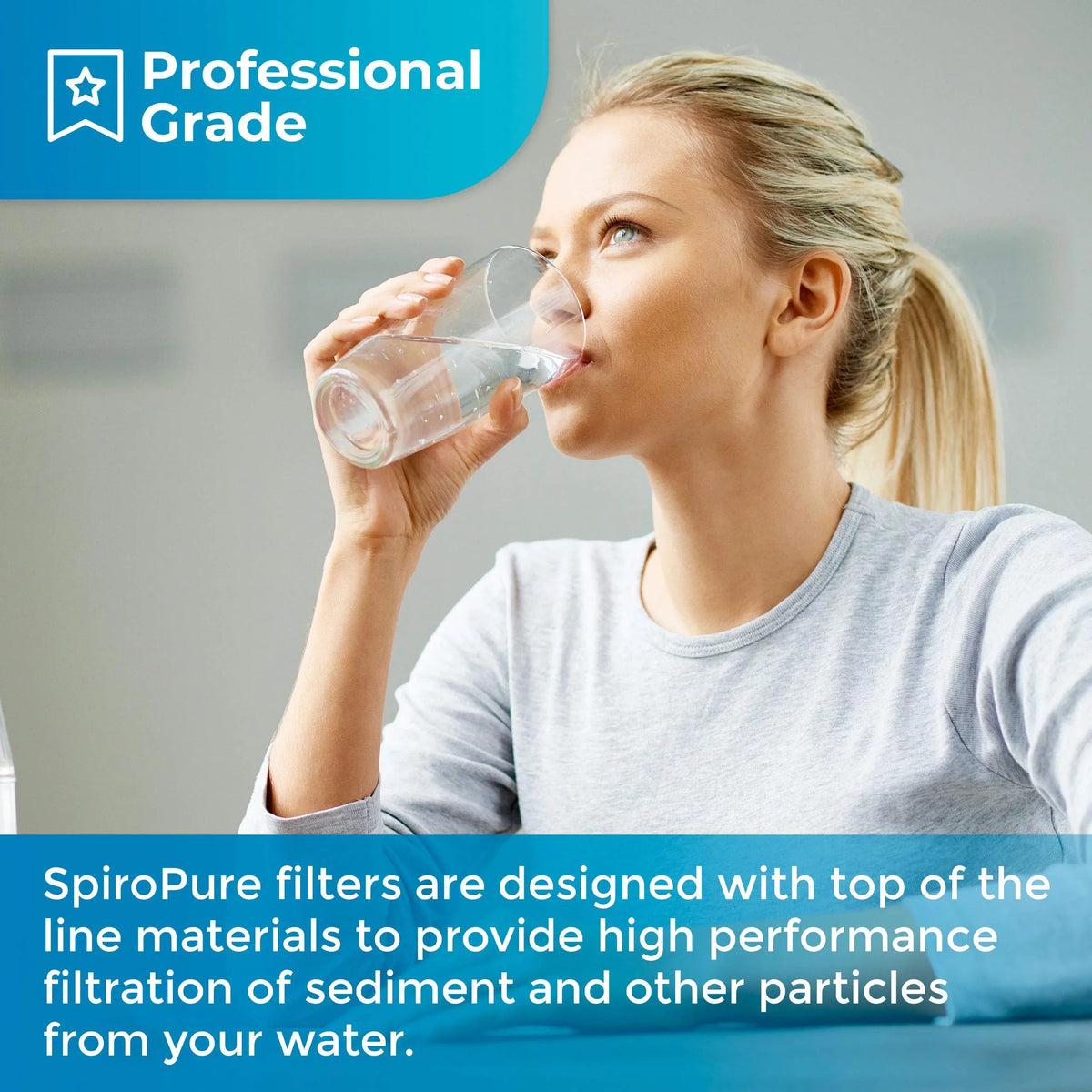 Filter Sediment 155224-43 SDC-25-3025 25 SpiroPure Water P25-30 30x2.5 of Polypropylene Melt-Blown Cartridge 20) Spun Micron (Case SP-P25-30