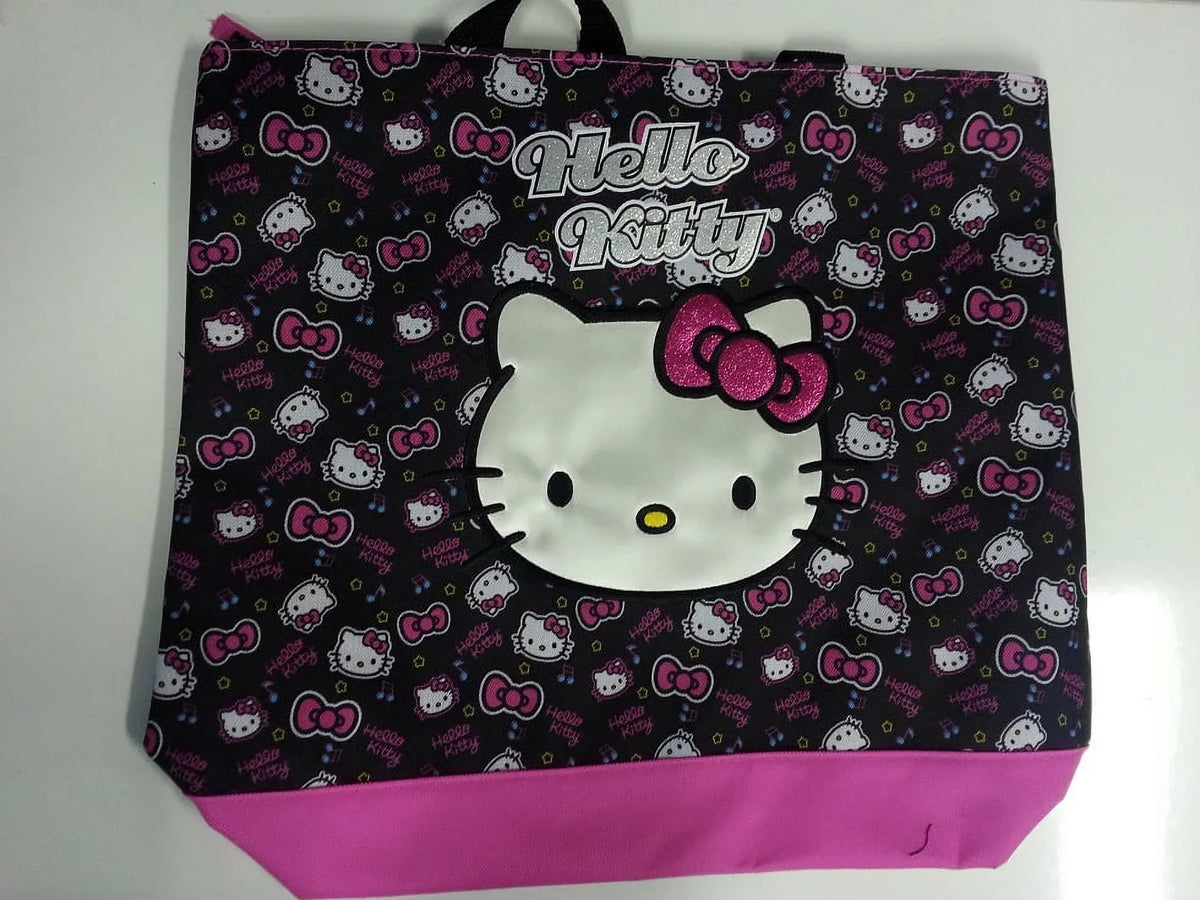 Black - Hello 821309 Tote Kitty New - Bag Pink Bow