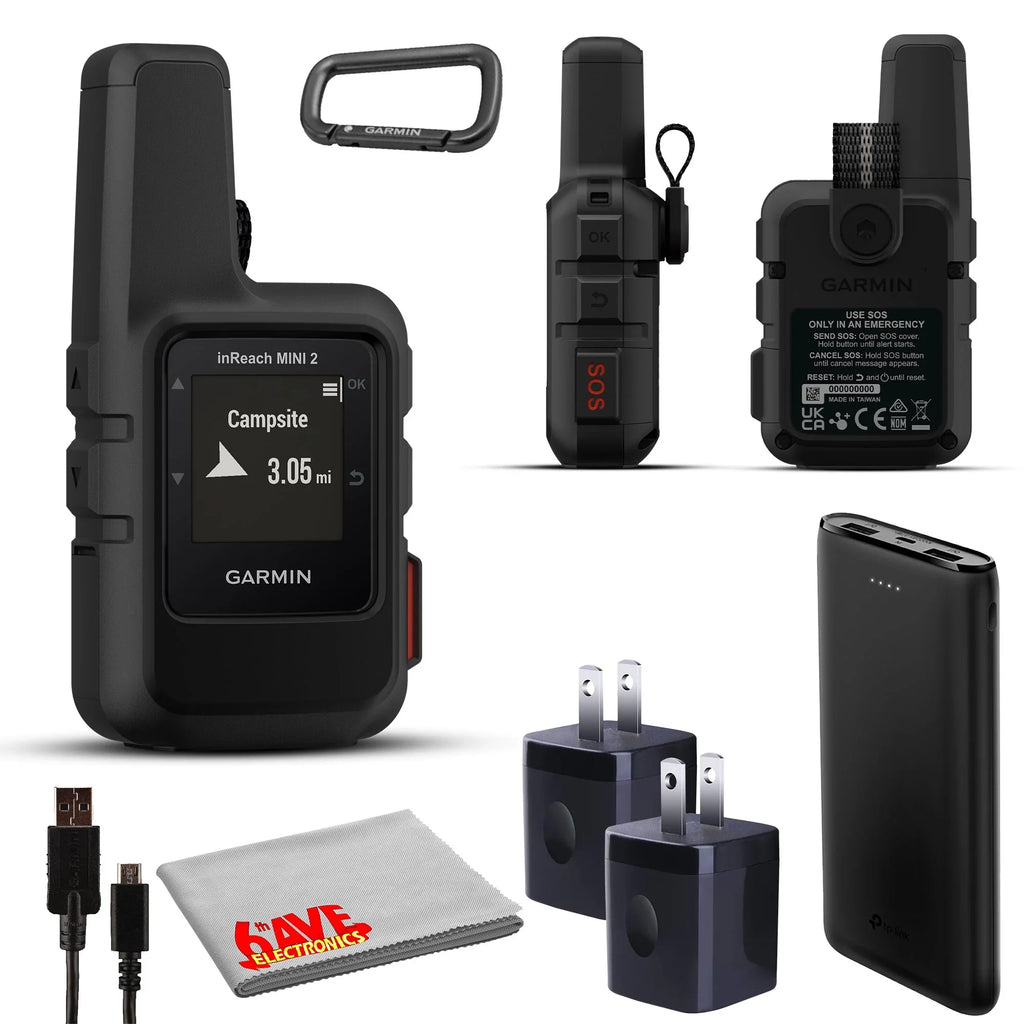 Mini (Black) inReach Charging Garmin Bank with Communicator Satellite 2