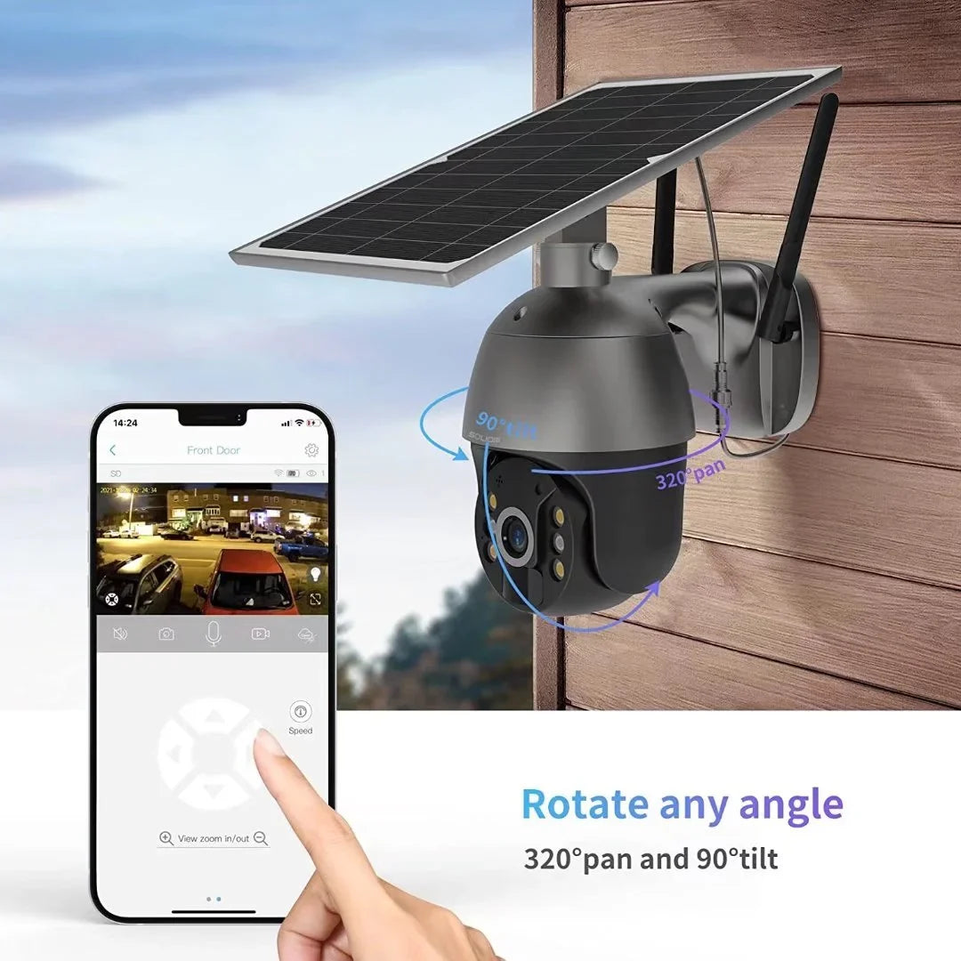 Tilt Spotlight,1080P Outdoor Camera Batteries,S600-4G 3G/4G Soliom Wireless,Pan 360°View Motion,No Wifi,Rechargeable LTE HD,PIR Security