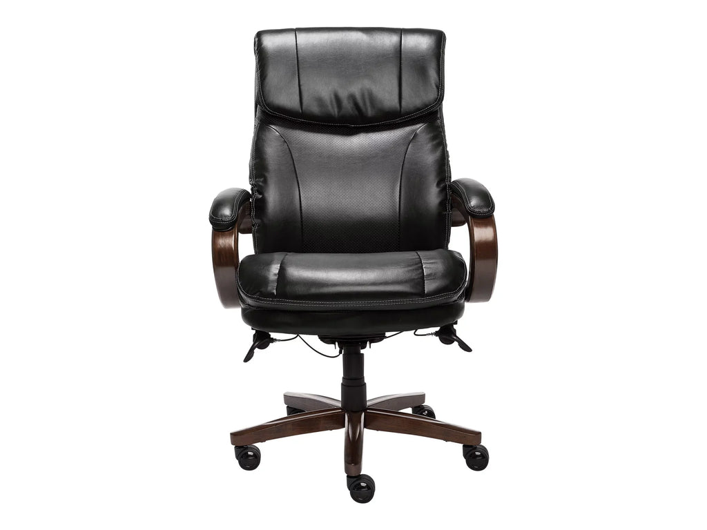 faux executive and Tall - armrests high-back - poly-fiber wood, memory - steel, La-Z-Boy Chair swivel - ergonomic - foam, Big leather, - tilt - black plywood, Trafford - -