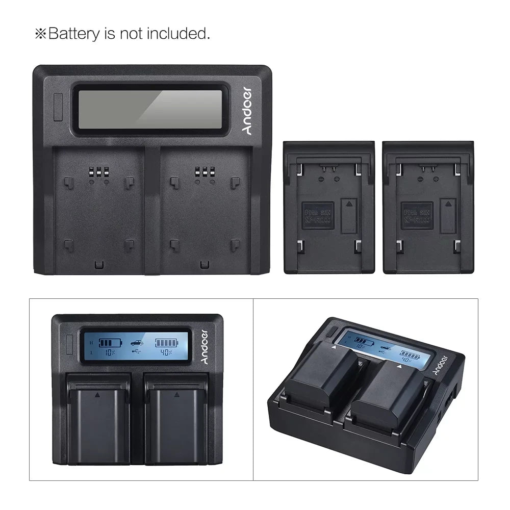 Battery A7RIII Andoer Sony NP-FZ100 for Channel A9 LCD Camera Dual Models A7SIII A7III Replacement