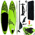 Green Paddleboard Inflatable Carevas 144.1"x29.9"x5.9" Set