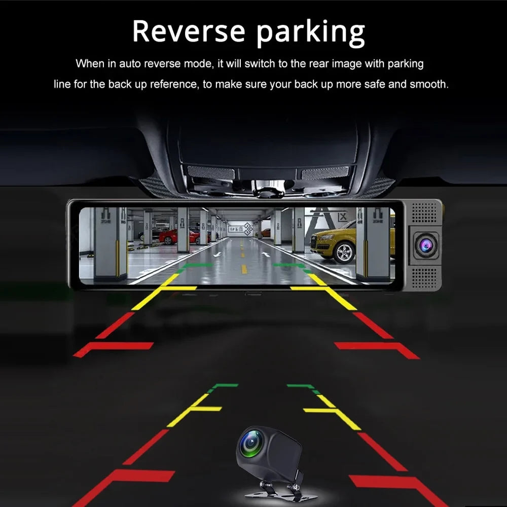 Camera, Mirror Camcorder, Wide Angle Car Rearview Dcenta Recorder, Recorder Auto Dashcam Clear Safety