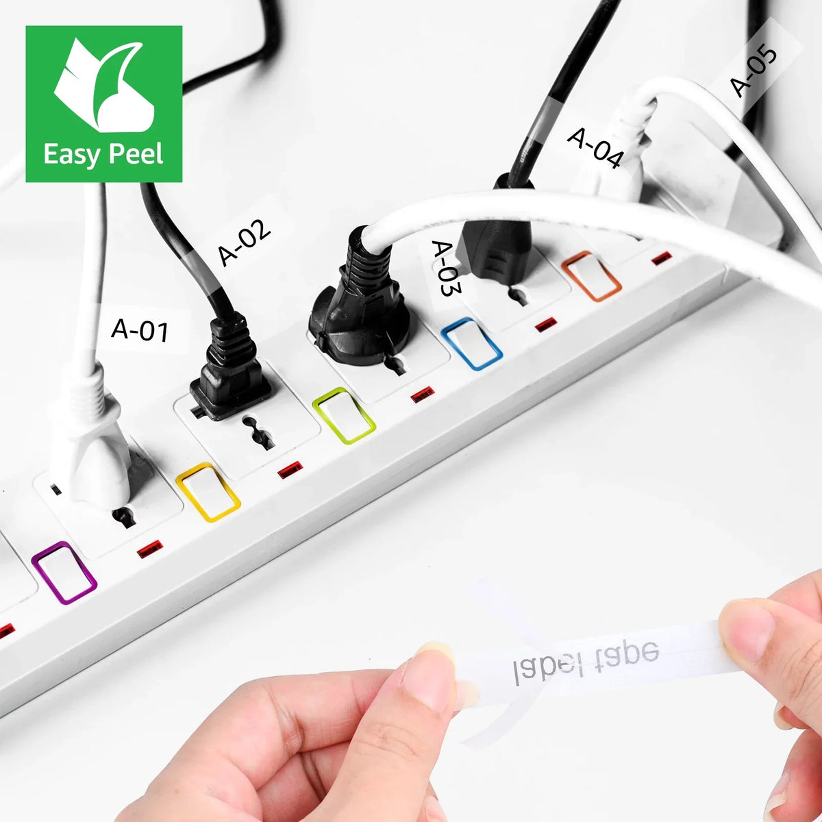 ID Label x Brother Flexible TZ Black Clear 12mm Compatible Tape Cable GREENCYCLE TZe TZ-131 on 40PK TZ-FX131 8m TZe-131 P-touch for TZe-FX131 Wire