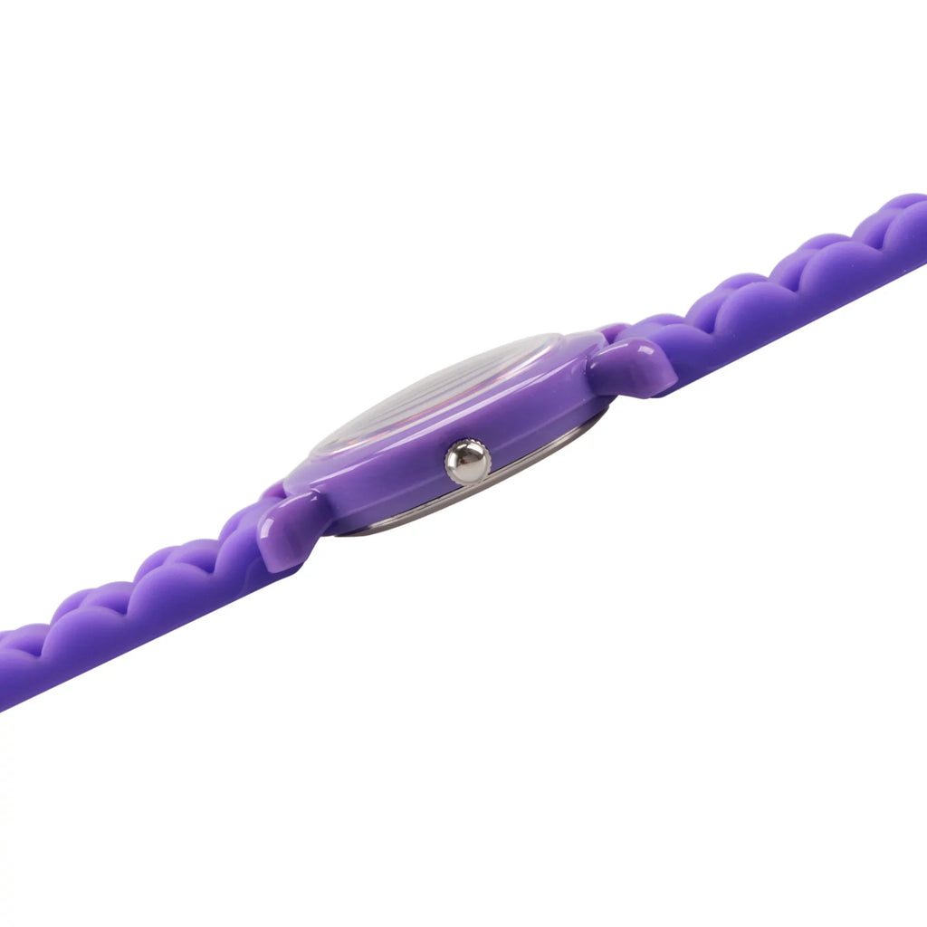 and Watch, Time Anna Teacher Girls' Plastic Elsa Purple Purple Frozen Strap Silicon