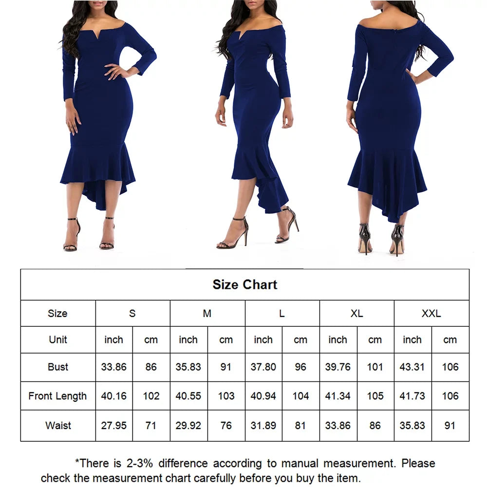 V 3/4 Cocktail Dresses Prom Ball Long Women's Neck Maxi Bridesmaid Party Sleeve Casual Dresses KISSMODA Formal Bodycon