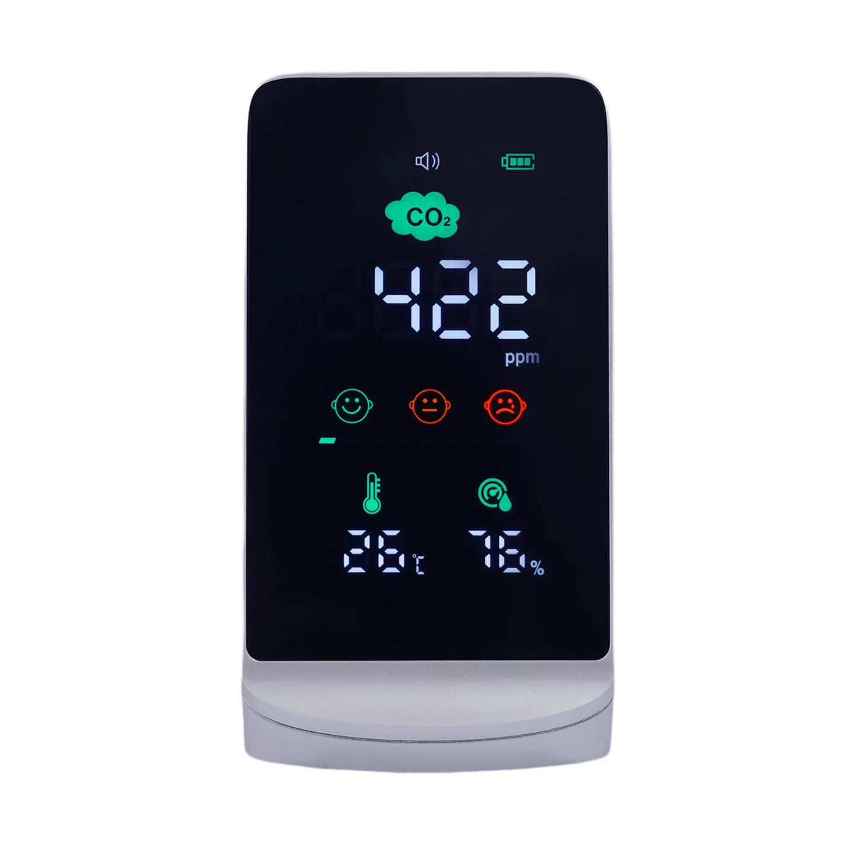 Quality for Monitor Temperature CO2, Air Black) & (White, Miumaeov Humidity Indoor
